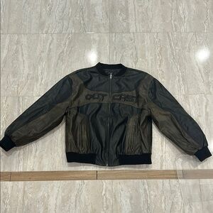 Outcast Black and Brown Leather Jacket